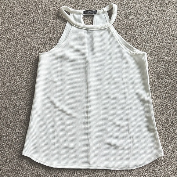 Boohoo Tops - BCBGeneration White Halter Neck Tank Top